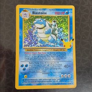 Pokémon Blastoise Holographic Celebrations